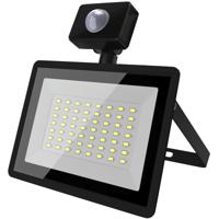 LED Breedstraler met Sensor - Velvalux Glowlit - 50 Watt - Helder/Koud Wit 6500K - Waterdicht IP65 - Flikkervrij - thumbnail