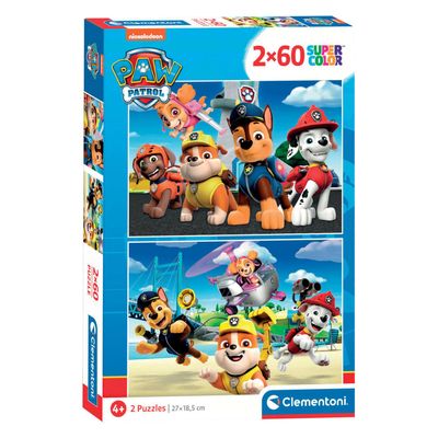 Clementoni legpuzzel paw patrol, 2x60st.