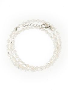 Nialaya Jewelry bracelet multi-tours à perles - Blanc