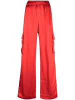 Stine Goya pantalon en satin Fatuna à poches cargo - Rouge - thumbnail