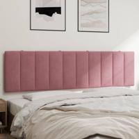 Hoofdbordkussen 180 cm fluweel roze