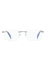 Chopard Eyewear lunettes de vue carrées à logo gravé - Argent