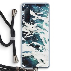 Golven: Sony Xperia 5 II Transparant Hoesje met koord