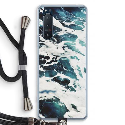 Golven: Sony Xperia 5 II Transparant Hoesje met koord