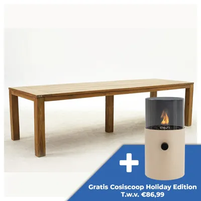 Vita tuintafel Colombo teak 300x100x76cm Vita tuintafel Colombo teak 300x100x76cm