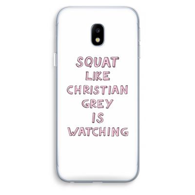 Christian Grey: Samsung Galaxy J3 (2017) Transparant Hoesje