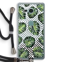 Geometrische jungle: Sony Xperia XZ2 Compact Transparant Hoesje met koord