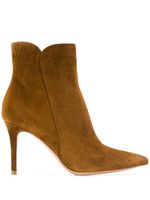 Gianvito Rossi bottines à talon aiguille - Marron