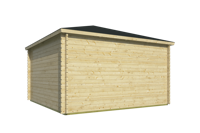 Blokhut - Tuinhuis Lotte | 44 mm | vuren bruin geïmpregneerd