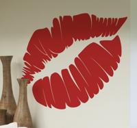 Sticker rode lippen