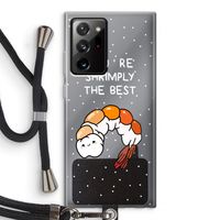 You're Shrimply The Best: Samsung Galaxy Note 20 Ultra / Note 20 Ultra 5G Transparant Hoesje met koord