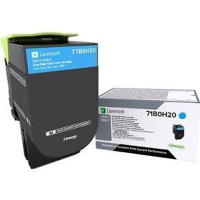 Lexmark 71B0H20 Lasertoner Cyaan toners & lasercartridge