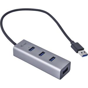 i-tec I-TEC USB 3.0 Metal HUB 4 port Passive USB-combi-hub Grijs