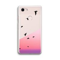 Fly away: Google Pixel 3 Transparant Hoesje
