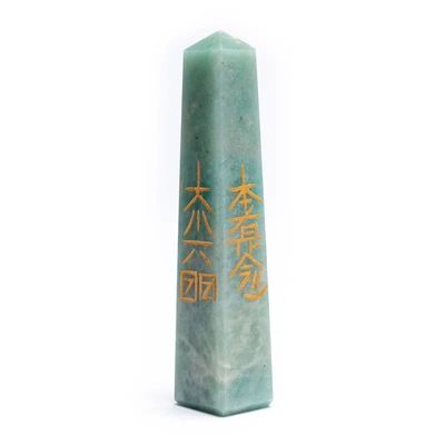 Edelsteen Amazoniet Reiki Obelisk - 75 mm