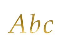 Letter Stickers Goud