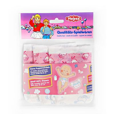 Heless Poppenluiers roze - 3st, 28-35 cm