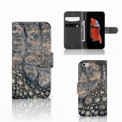 Apple iPhone 6 | 6s | Telefoonhoesje | Met pasjeshouder | Krokodillenprint