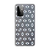 Eyes pattern: Samsung Galaxy A72 Transparant Hoesje