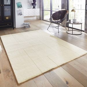Vloerkleed Castres - 120x170cm - Creme Artistiek Vloerkleed - 123vloerkleed.nl is de online webshop voor vloerkleden en woonaccessoires.