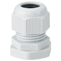 Hensel 36001078 Wartel Slagvast, Met borgmoer, Met trekontlasting, Met dichting M20 Kunststof Grijs 1 stuk(s)