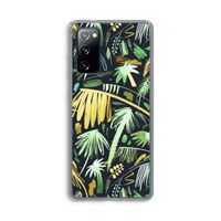 Tropical Palms Dark: Samsung Galaxy S20 FE / S20 FE 5G Transparant Hoesje