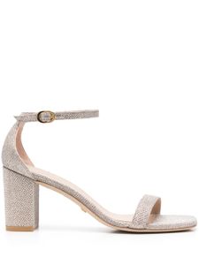 Stuart Weitzman sandales en cuir à bride 85 mm - Argent