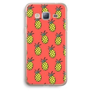 Ananas: Samsung Galaxy J3 (2016) Transparant Hoesje
