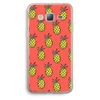 Ananas: Samsung Galaxy J3 (2016) Transparant Hoesje Ananas: Samsung Galaxy J3 (2016) Transparant Hoesje