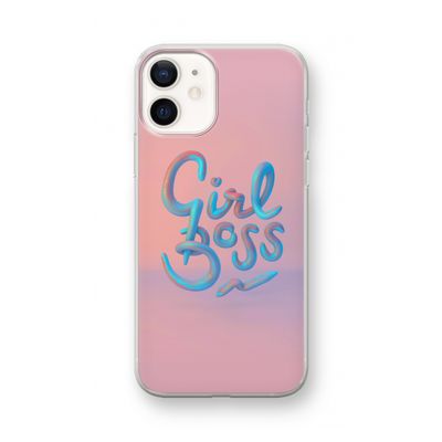 Girl boss: iPhone 12 mini Transparant Hoesje