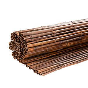 Zwarte bamboemat 180 x 180 cm