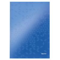 Notitieboek Leitz WOW A4 160blz 90gr lijn blauw | 6 stuks