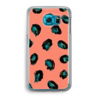 Pink Cheetah: Samsung Galaxy S6 Transparant Hoesje