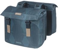 BASIL Dubbele fietstas elegance 40-49 liter 40 x 38 x 16 cm - estate blue