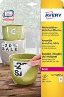 Etiket avery l4776rev-20 99.1x42.3mm wit 240st