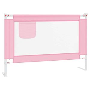 vidaXL Bedhekje peuter 100x25 cm stof roze