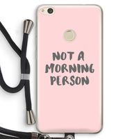 Morning person: Huawei Ascend P8 Lite (2017) Transparant Hoesje met koord