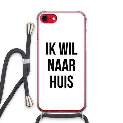 Ik wil naar huis: iPhone SE 2020 Transparant Hoesje met koord