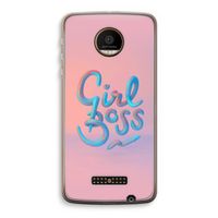 Girl boss: Motorola Moto Z Force Transparant Hoesje