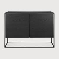 Ethnicraft Dressoir 'Monolit' Gevernist Eikenhout, 110cm, kleur Zwart