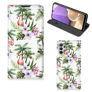 Samsung Galaxy A32 5G Hoesje maken Flamingo Palms