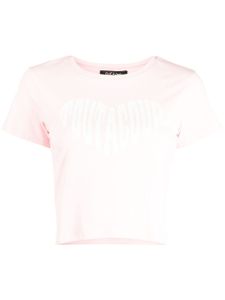 tout a coup débardeur en coton stretch à logo imprimé - Rose