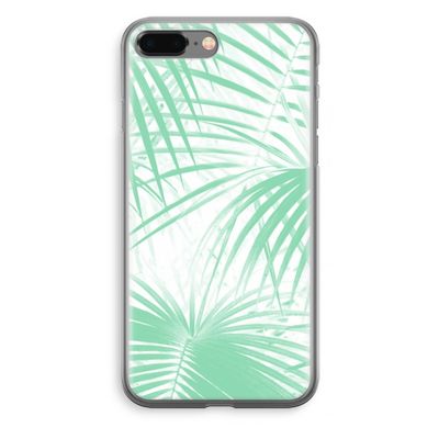 Palmbladeren: iPhone 8 Plus Transparant Hoesje