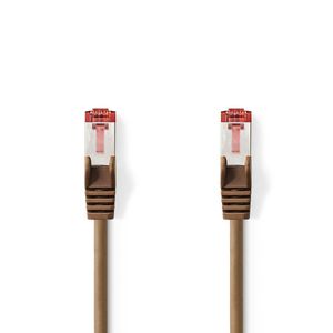 Nedis CAT6-kabel | RJ45 Male naar RJ45 Male | S/FTP | 2 m | Bruin | 1 stuks - CCGP85221BN20 CCGP85221BN20