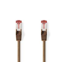Nedis CAT6-kabel | RJ45 Male naar RJ45 Male | S/FTP | 2 m | Bruin | 1 stuks - CCGP85221BN20 CCGP85221BN20