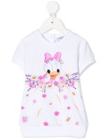 Monnalisa robe-sweat Daisy Duck - Blanc