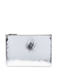 Maison Margiela pochette à détails de coutures - Argent