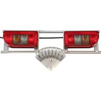 SecoRüt 70411 Prüfbalken für Anhängersteckdosen 12 Volt 7+13 pol. Aluminium Tester voor aanhangercontactdoos 12 V Aantal polen:7 of 13 Polen