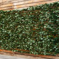Kunstplant Muurhaag Klimop Bladeren Privacy Hedge Plant Binnen en Buiten Tuinhek 150 x 300cm
