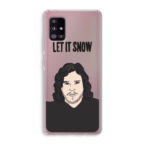 Let It Snow: Samsung Galaxy A51 5G Transparant Hoesje